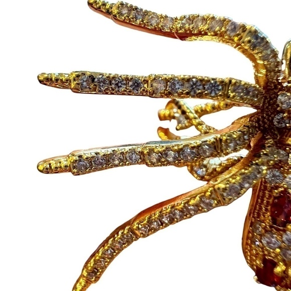 EYE CANDY LA Luxe 18K Goldplated Crawler Spider Adjustable Ring - NWT - Picture 5 of 11